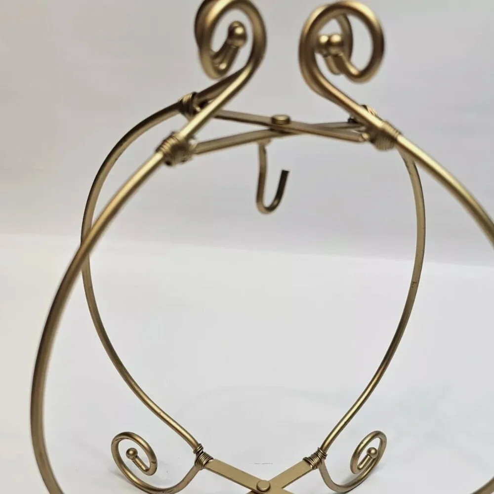 Pier 1 Imports - Christmas Ornament‎ Display Holder - Foldable Gold Tone